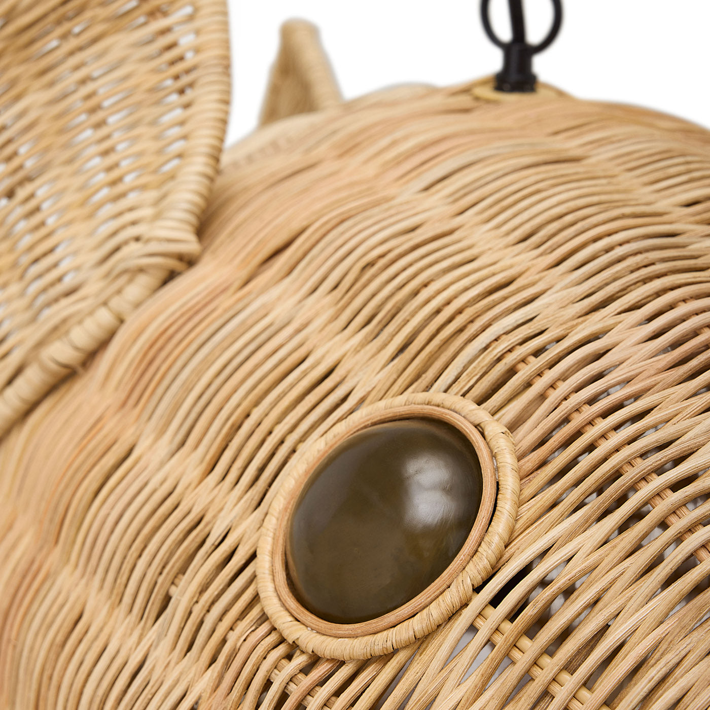 Wicker Blow Fish Pendant Collection - front view