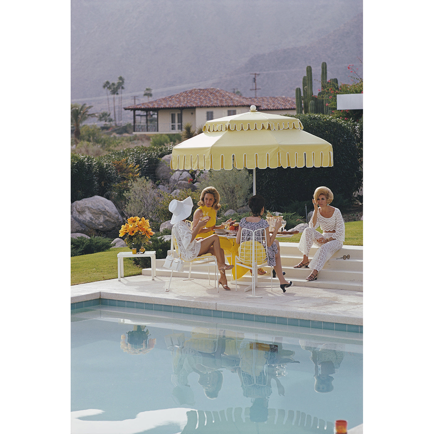 slim aarons "nelda and friends" photograph - front view