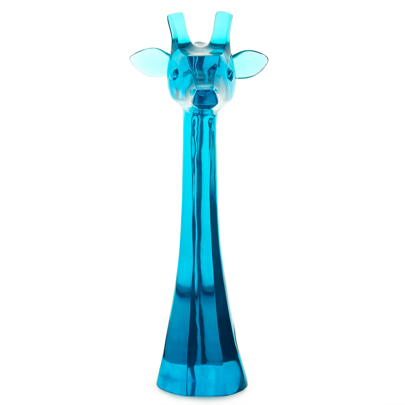 acrylic giraffe giant blue - front view