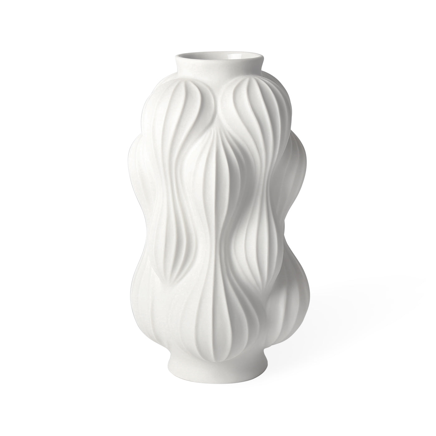 balloon vase large porcelain white - view 1