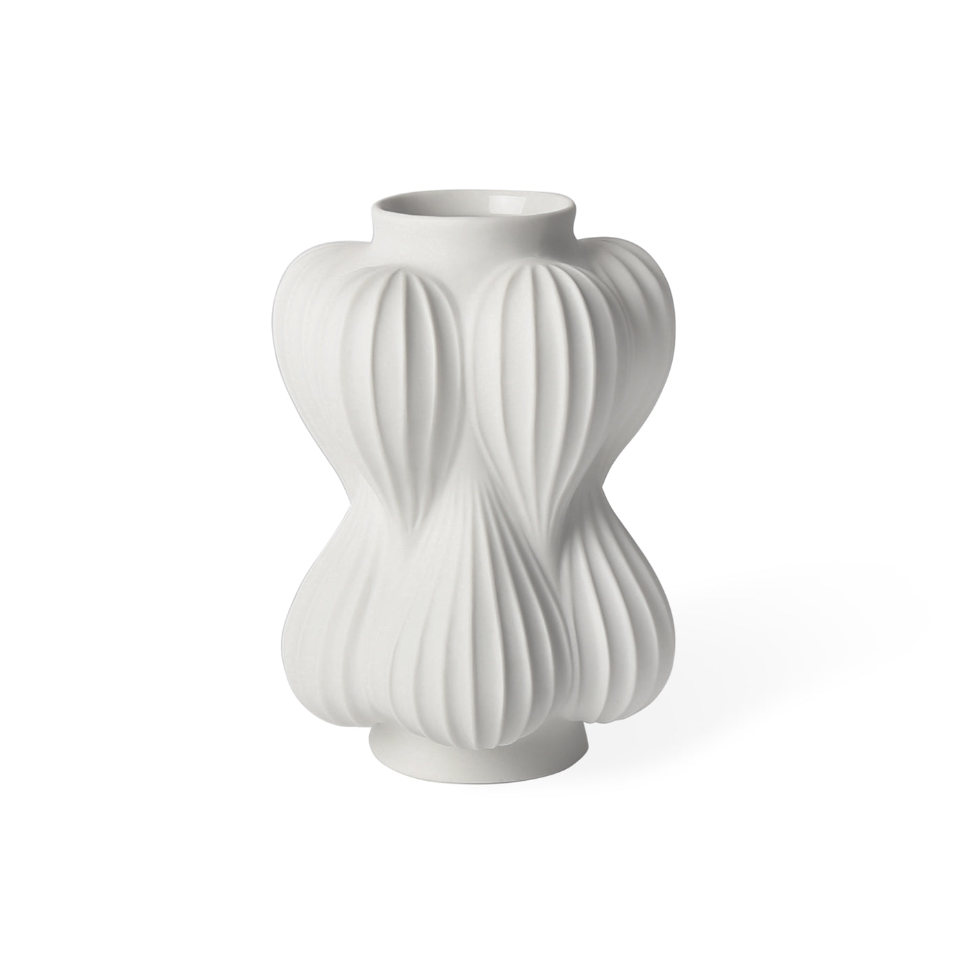 balloon vase medium porcelain white - view 2