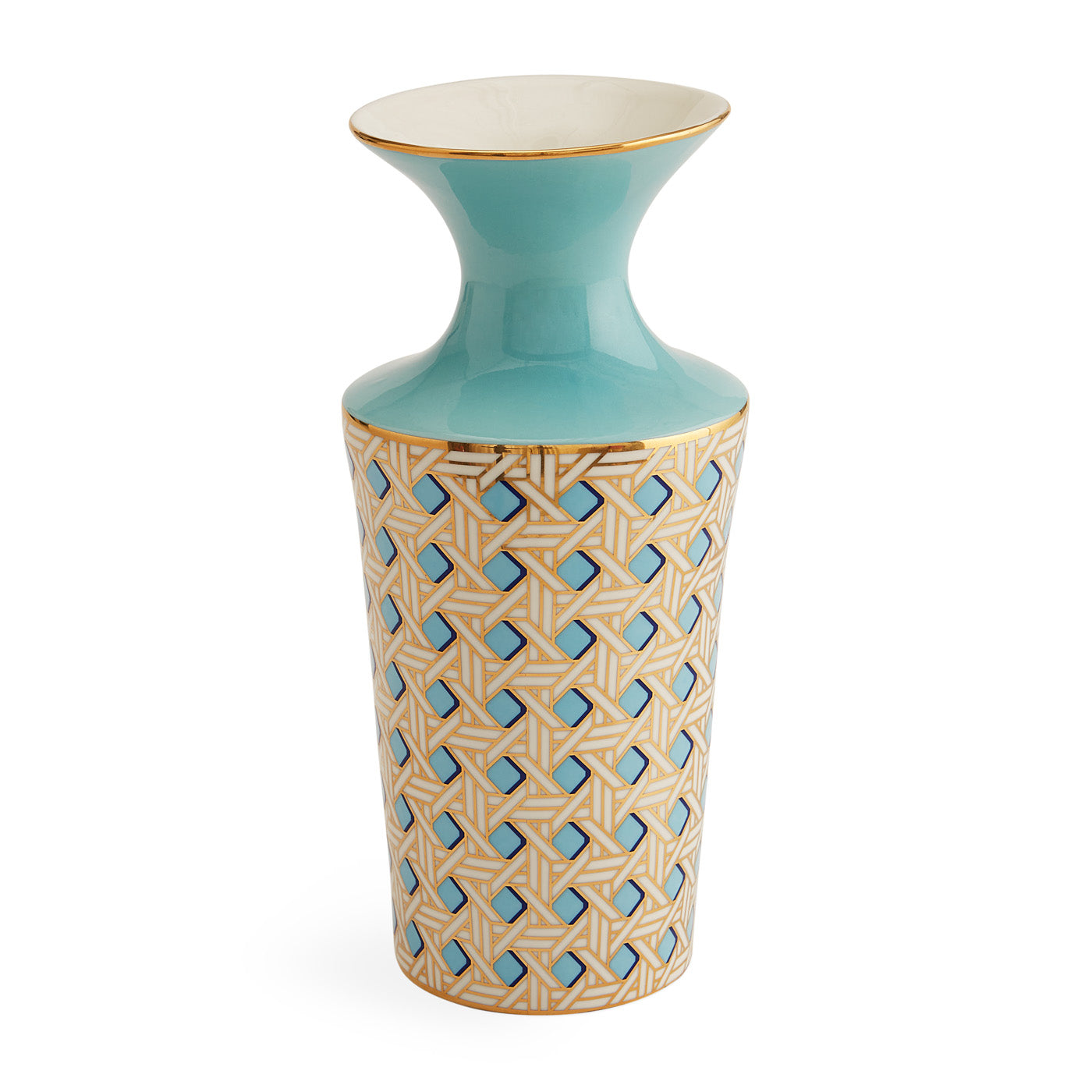 Basketweave Cuff Vase - front view