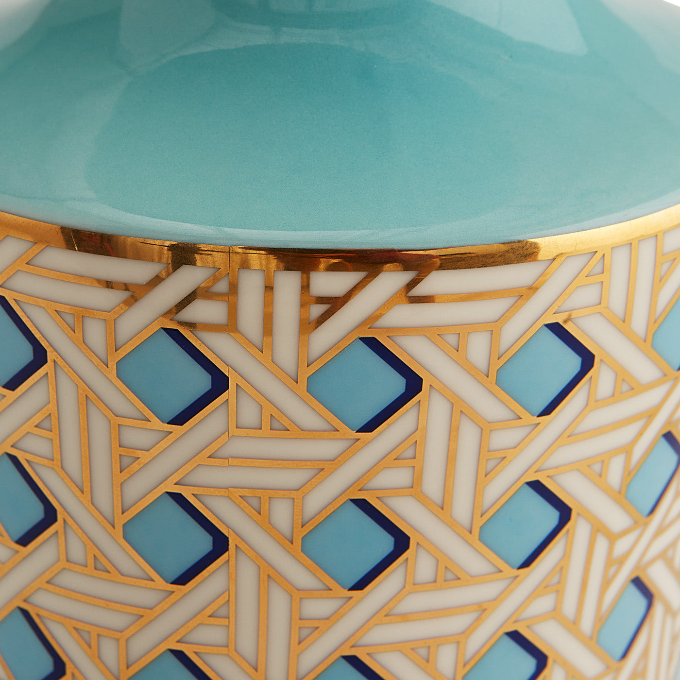 Basketweave Cuff Vase - details view