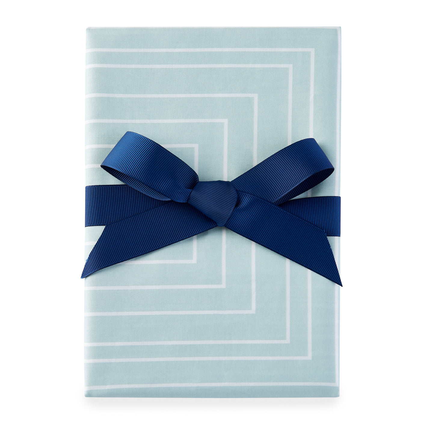 blocks sham supima cotton blue standard size - wrapped view