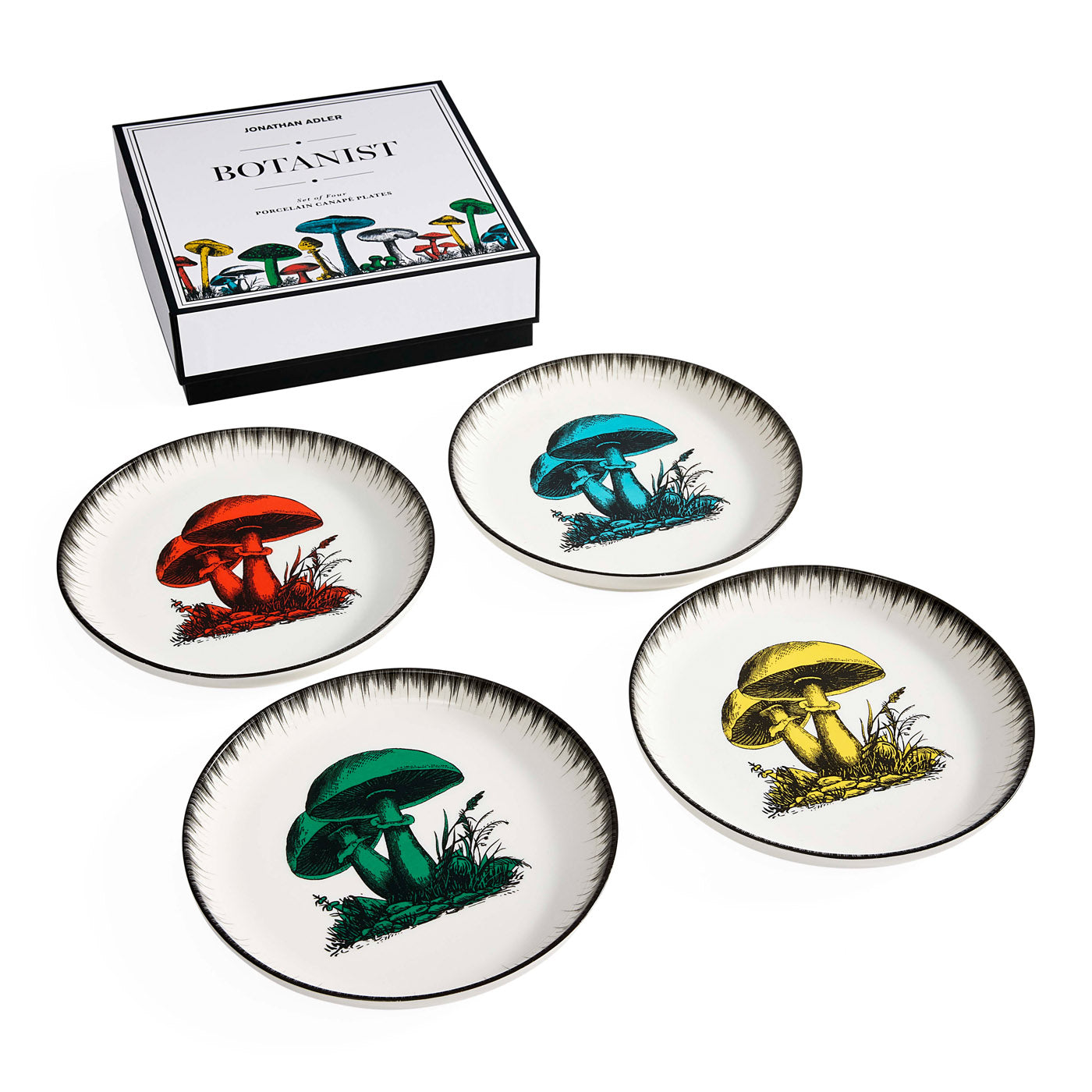 Botanist Canapé Plate Set with box