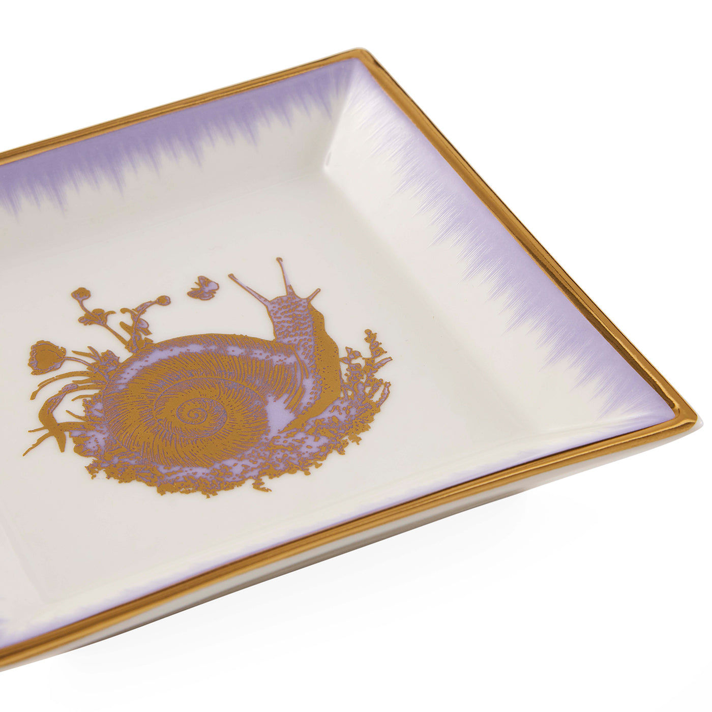 Botanist Snail Square Tray - details view