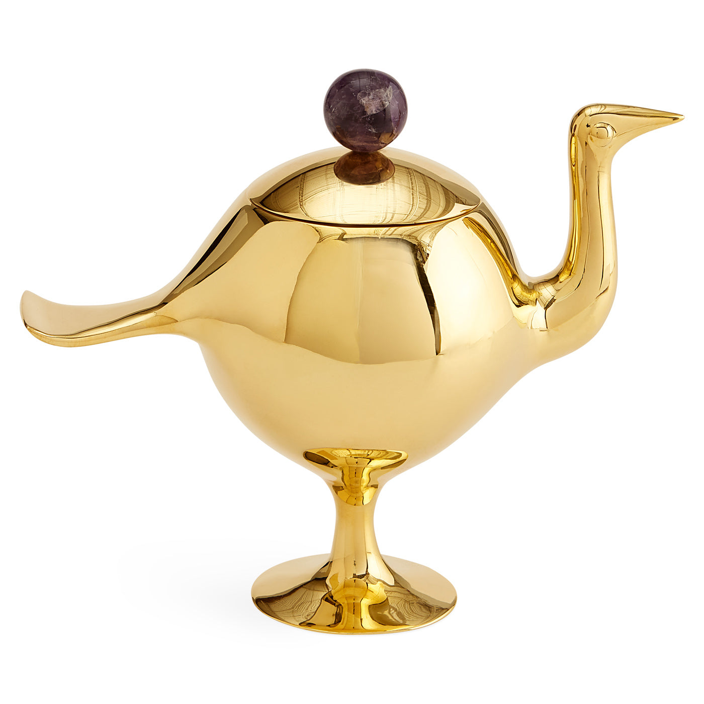 Brass Bird Box - front view