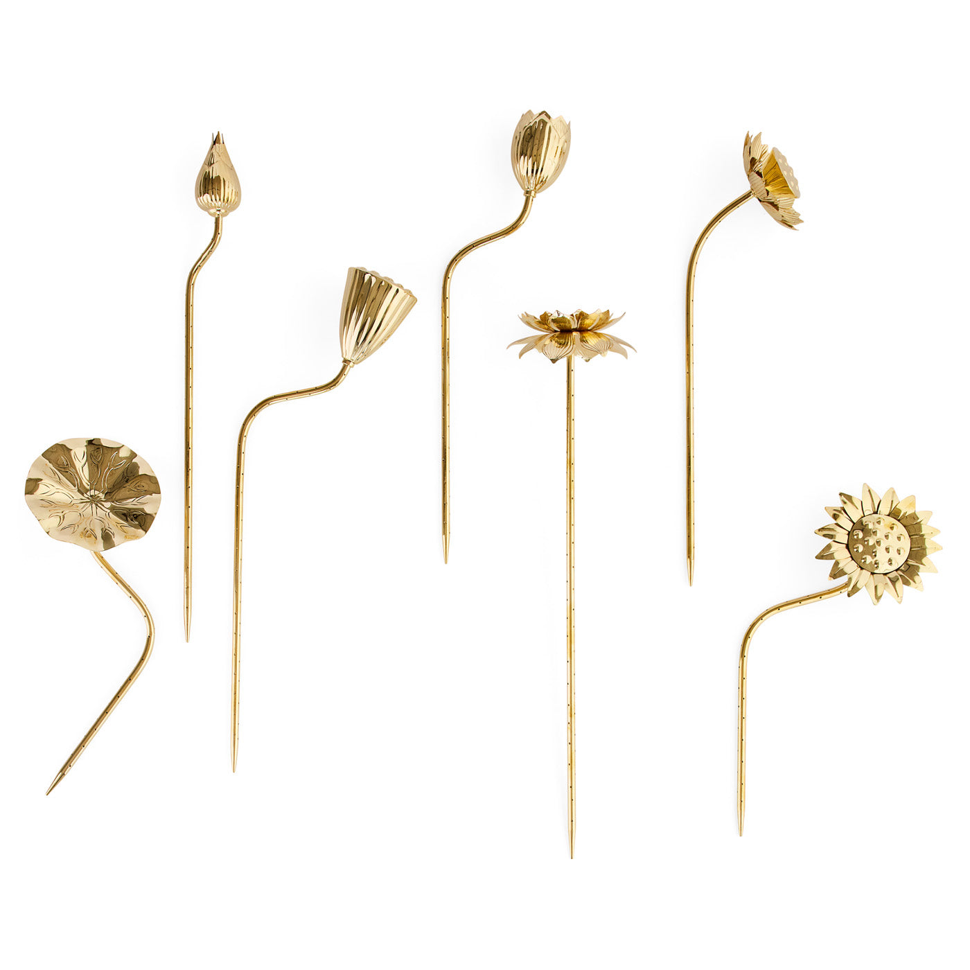 Brass Flowers Bouquet with Como Urn - styled view
