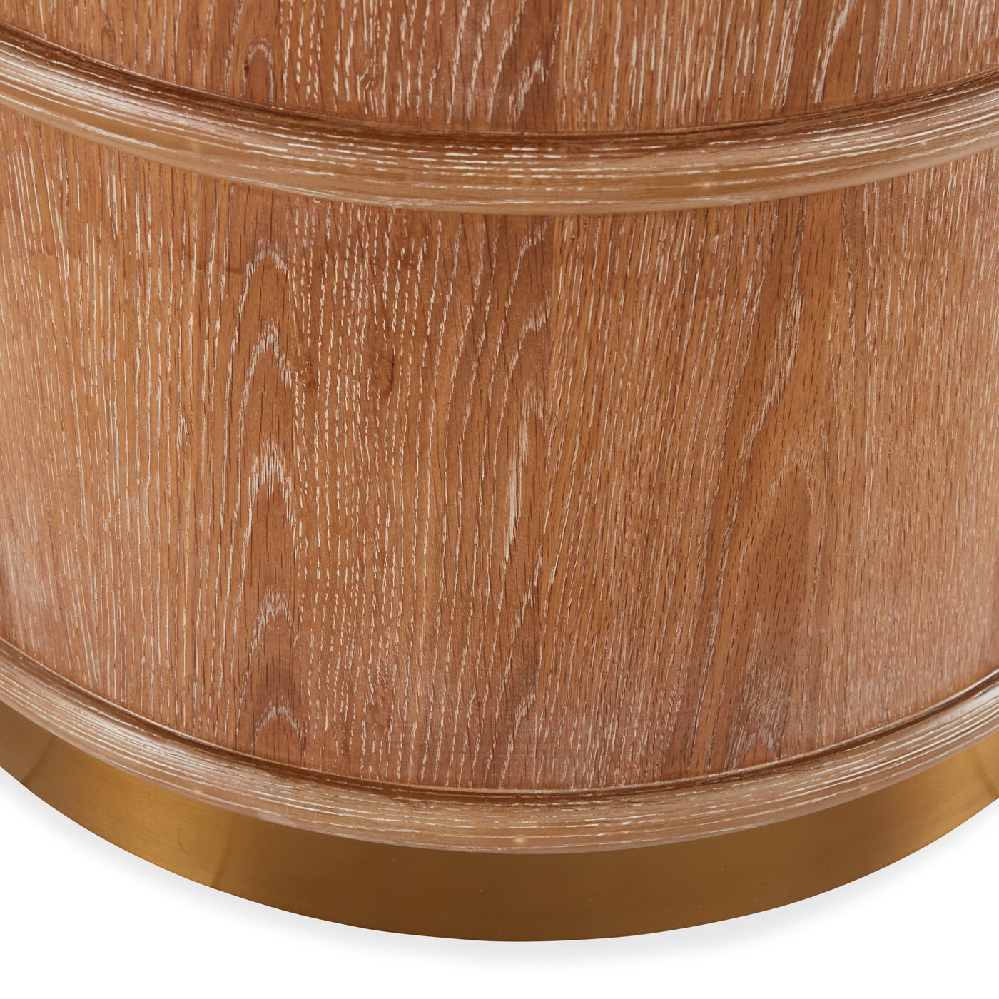 brussels dining table wood brass accents - detail view 4