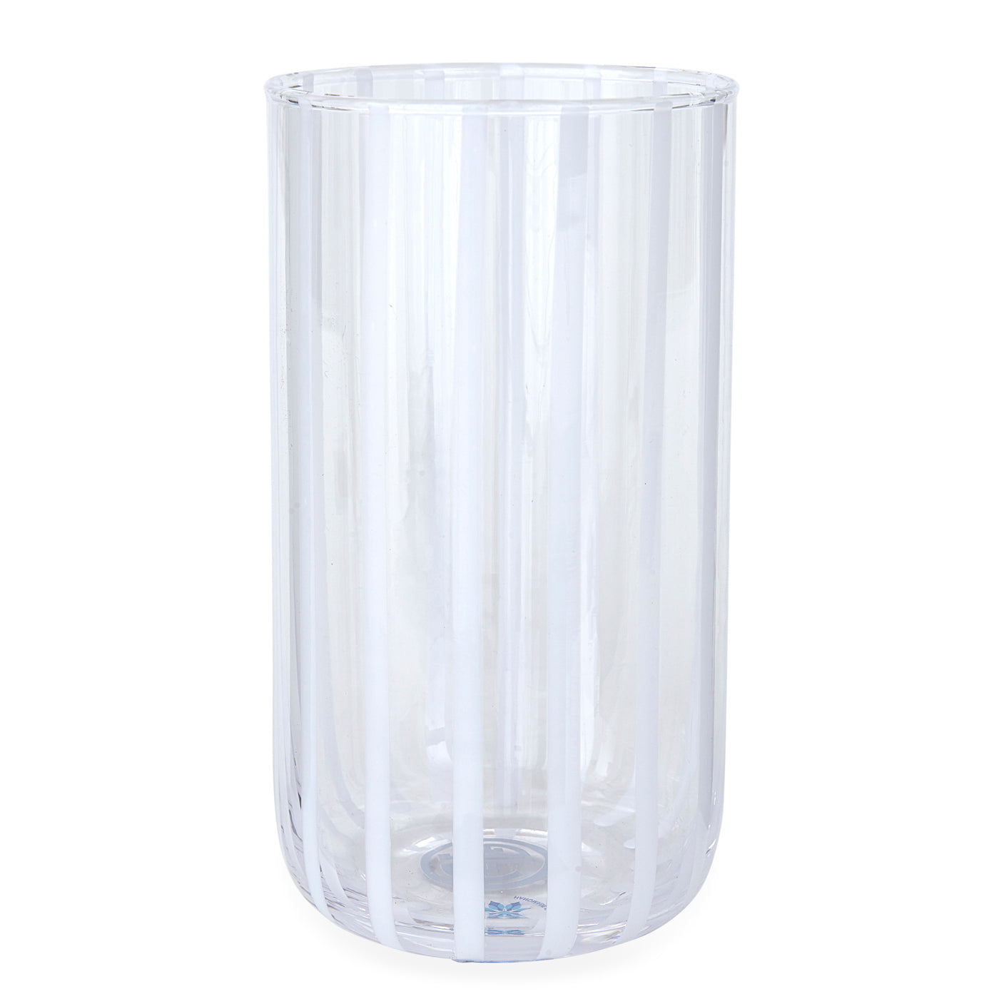 cabana highball glass blue - front view