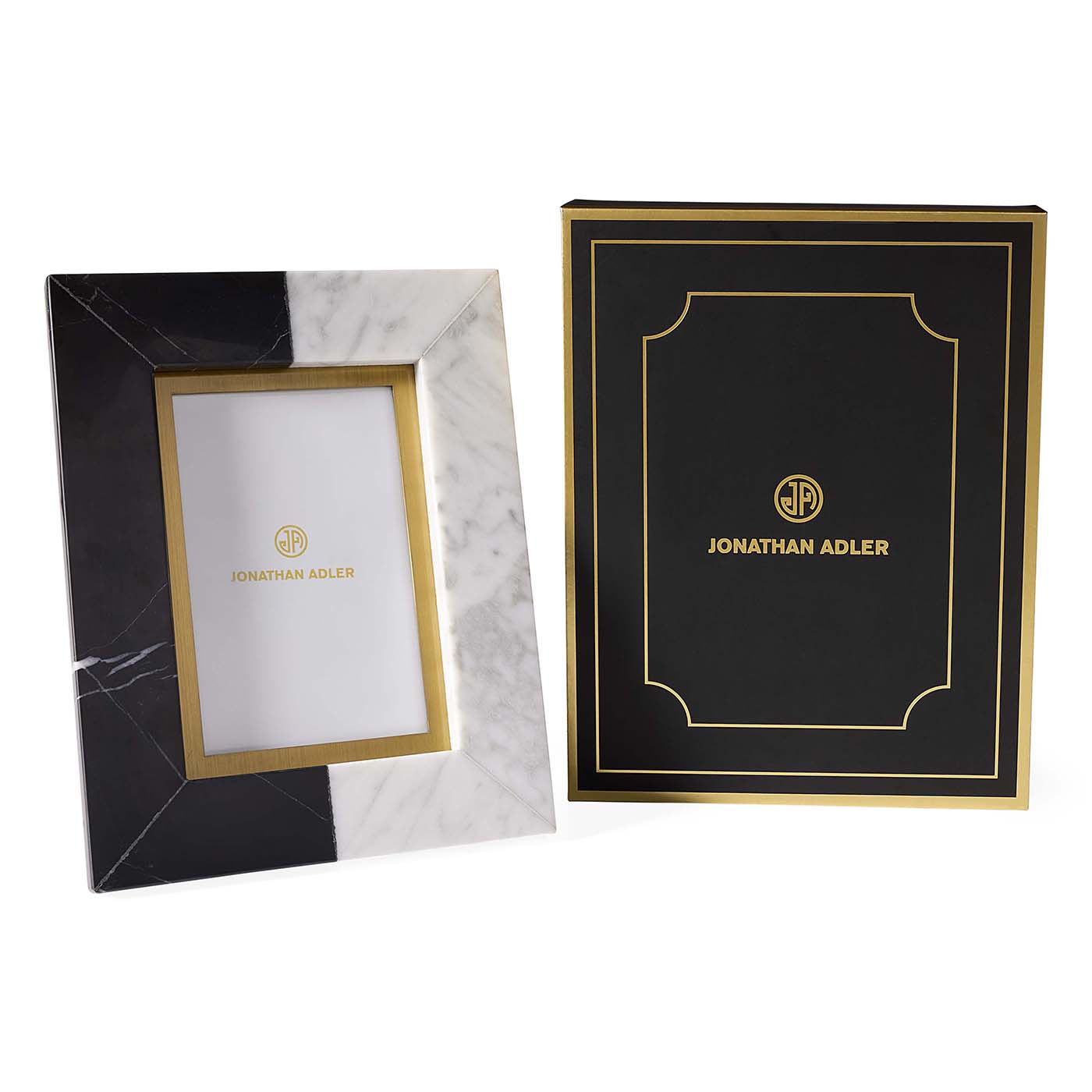 Two picture frames with Jonathan Adler logo on a white background