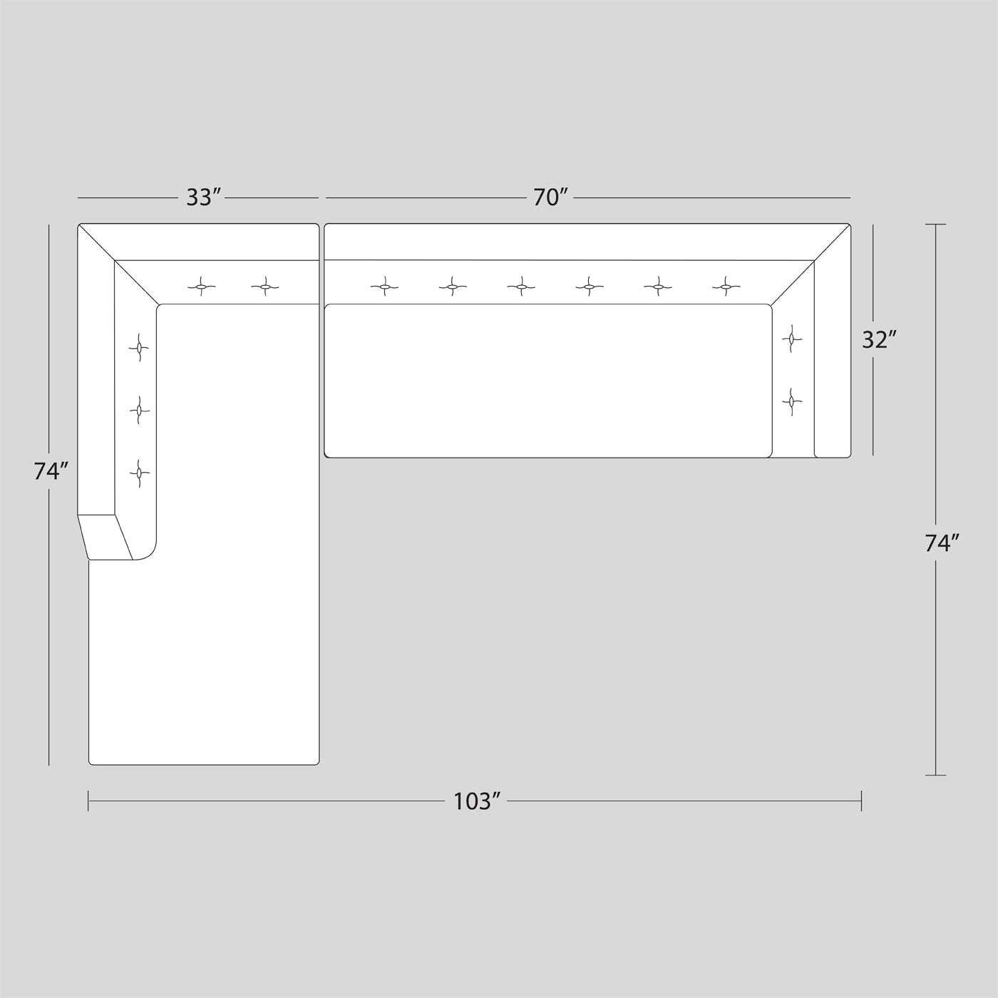 Danner Sectional Left Arm Facing