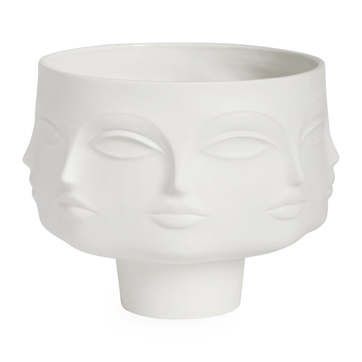 dora maar pedestal bowl porcelain white - view 1