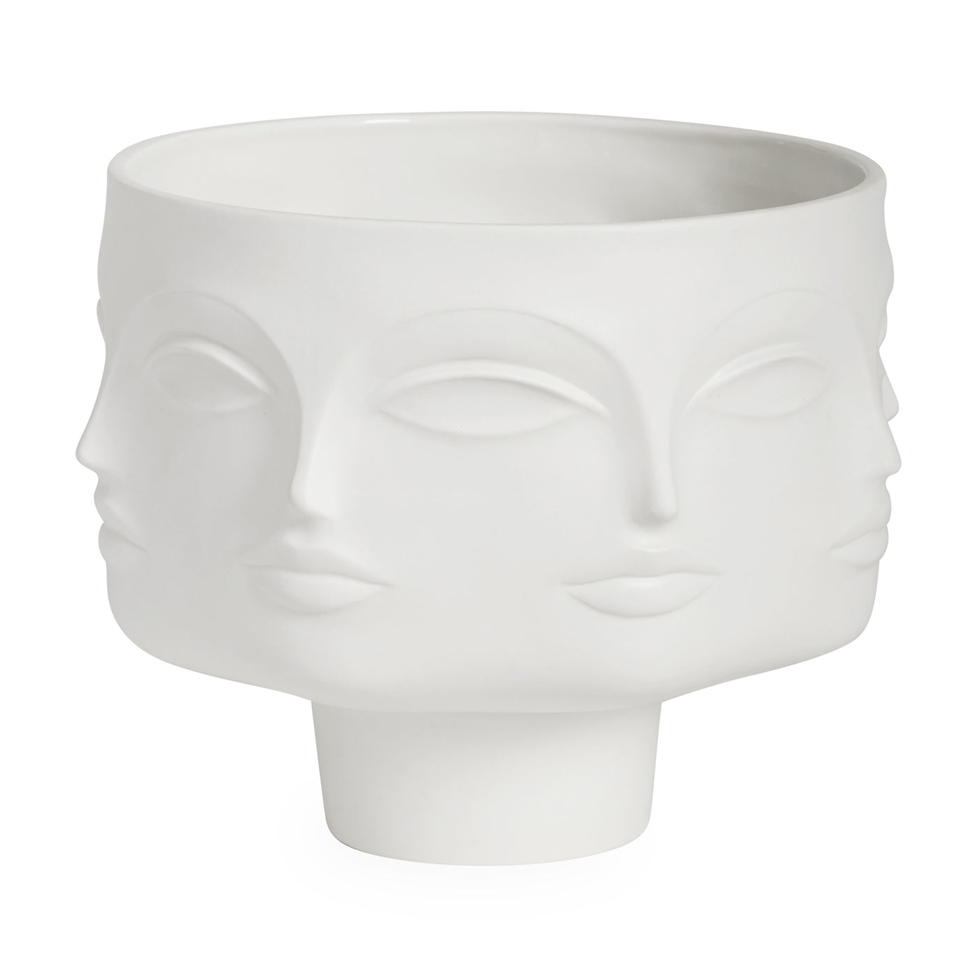 dora maar pedestal bowl porcelain white - view 2
