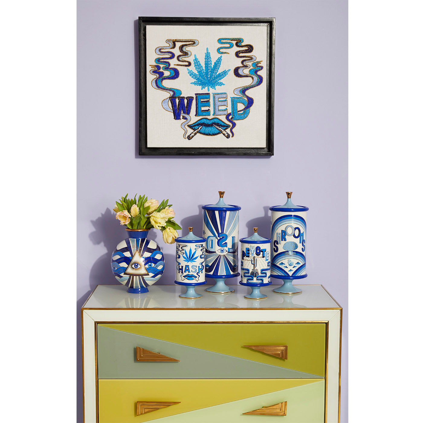 druggist canisters collection - styled view 2