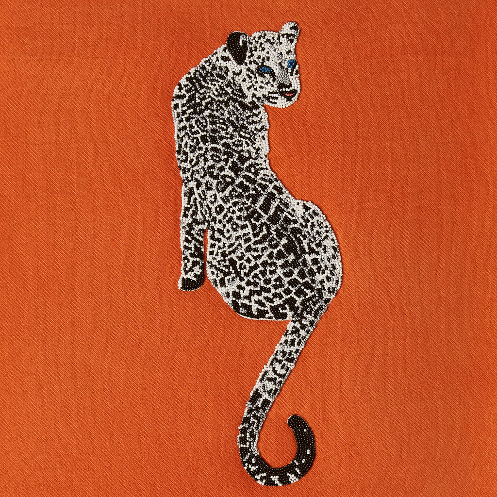 Leopard Embellished Throw Jonathan Adler