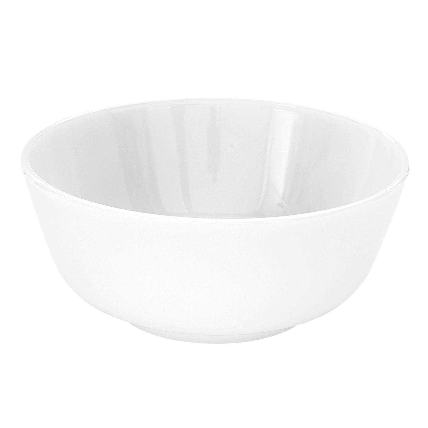 ether bowl milk glass white - front view