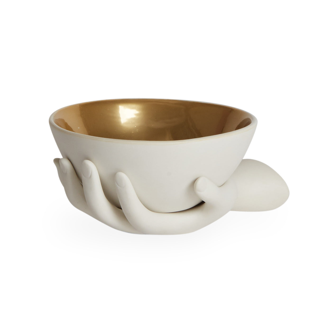 eve accent bowl with chambeige eye tray