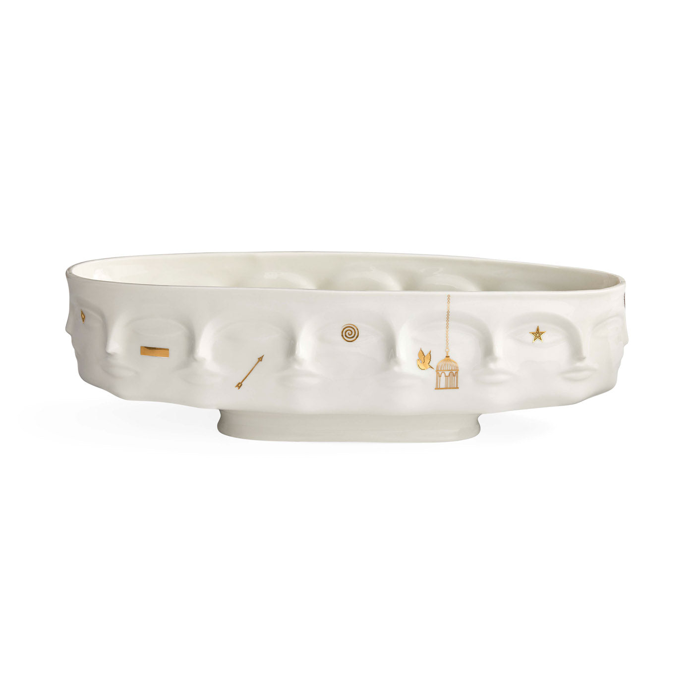 Gilded Dora Maar Long Bowl - front view