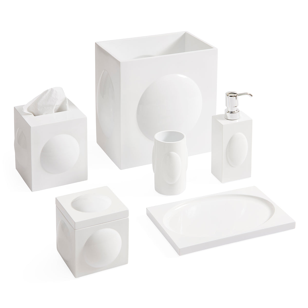 Globo White Soap Dispenser