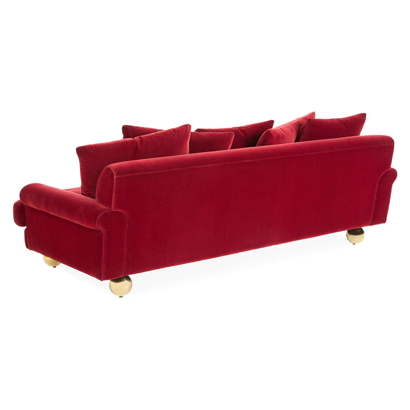 Greenwich Sofa Vincenza Claret - back view
