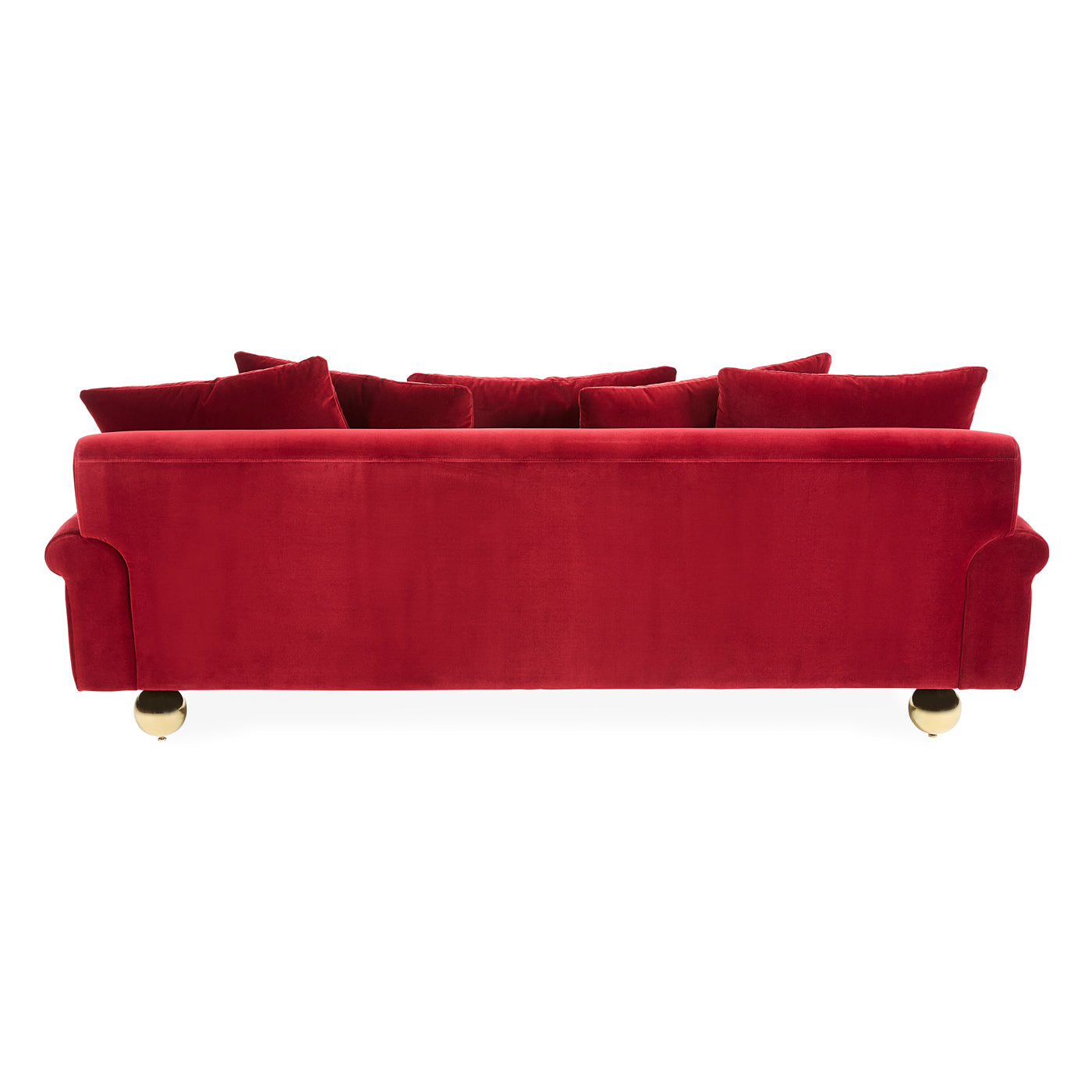 Greenwich Sofa Vincenza Claret - back angle view