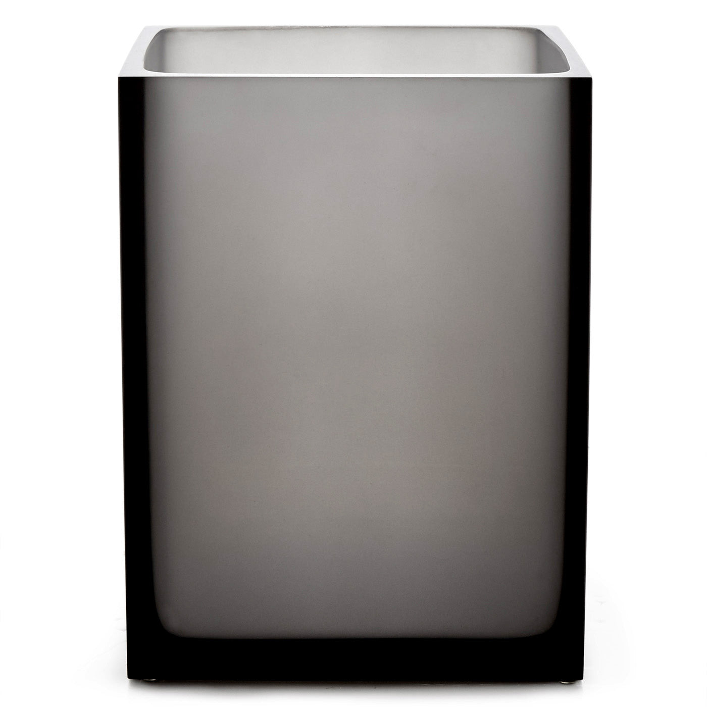 hollywood wastebasket acrylic smoke - front view