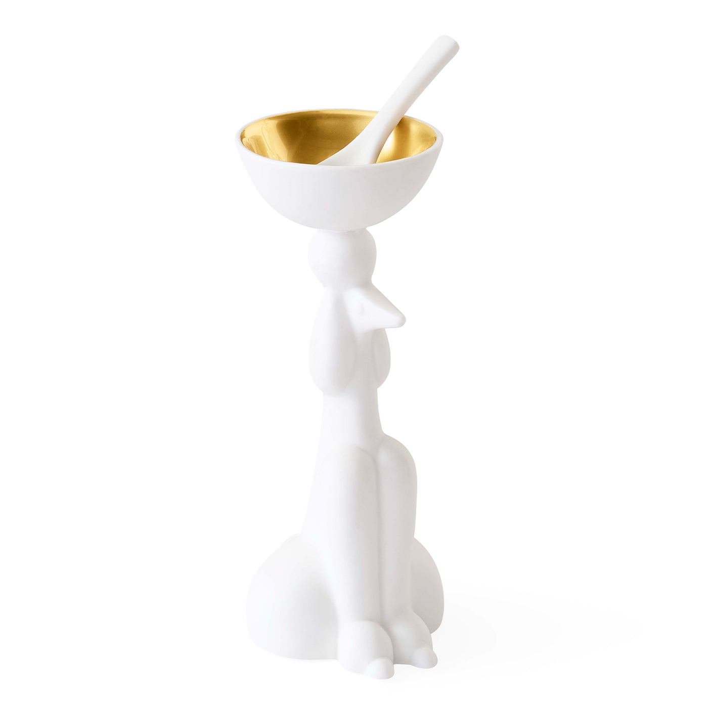Poodle Salt & Pepper Cellar - angle view