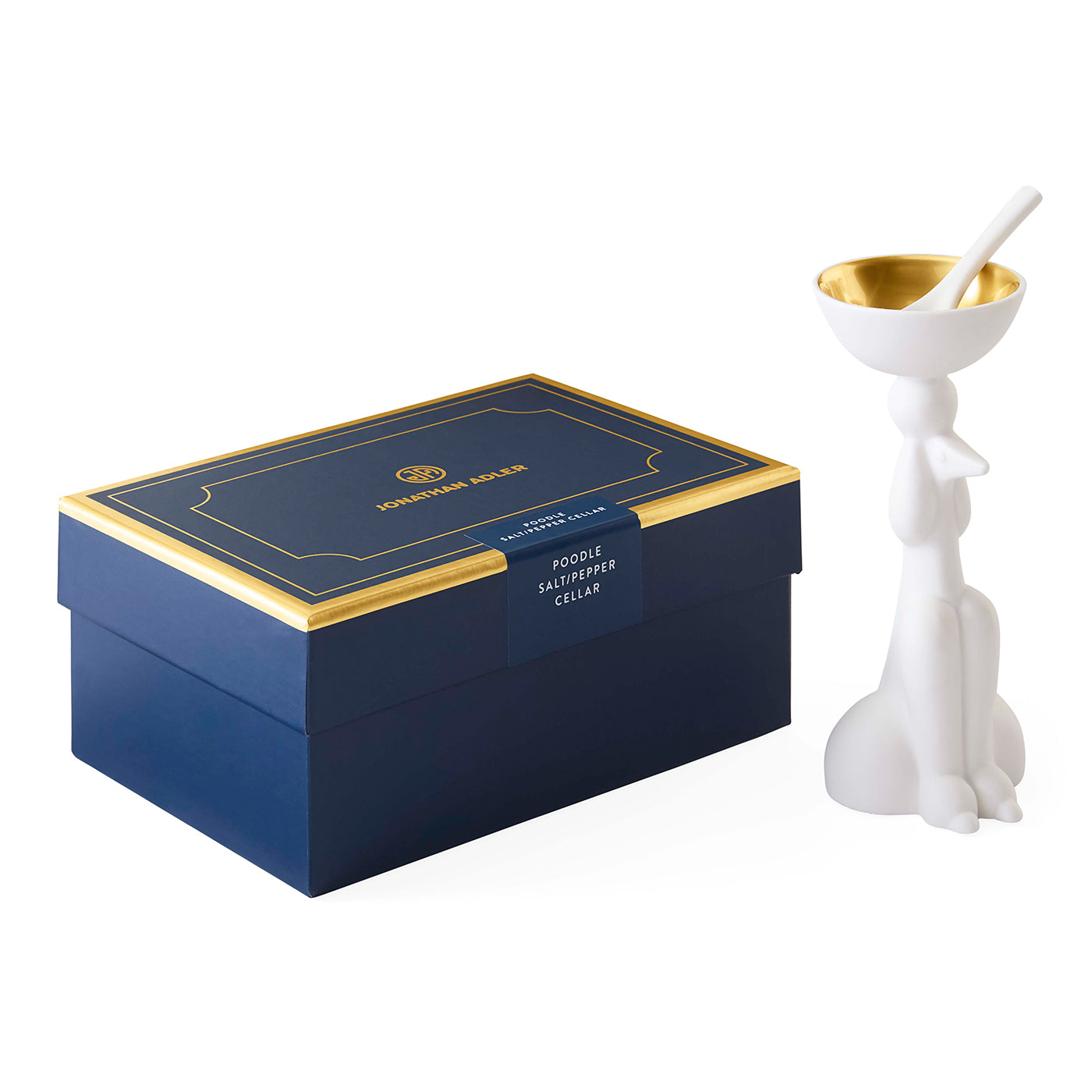 Poodle Salt & Pepper Cellar with box