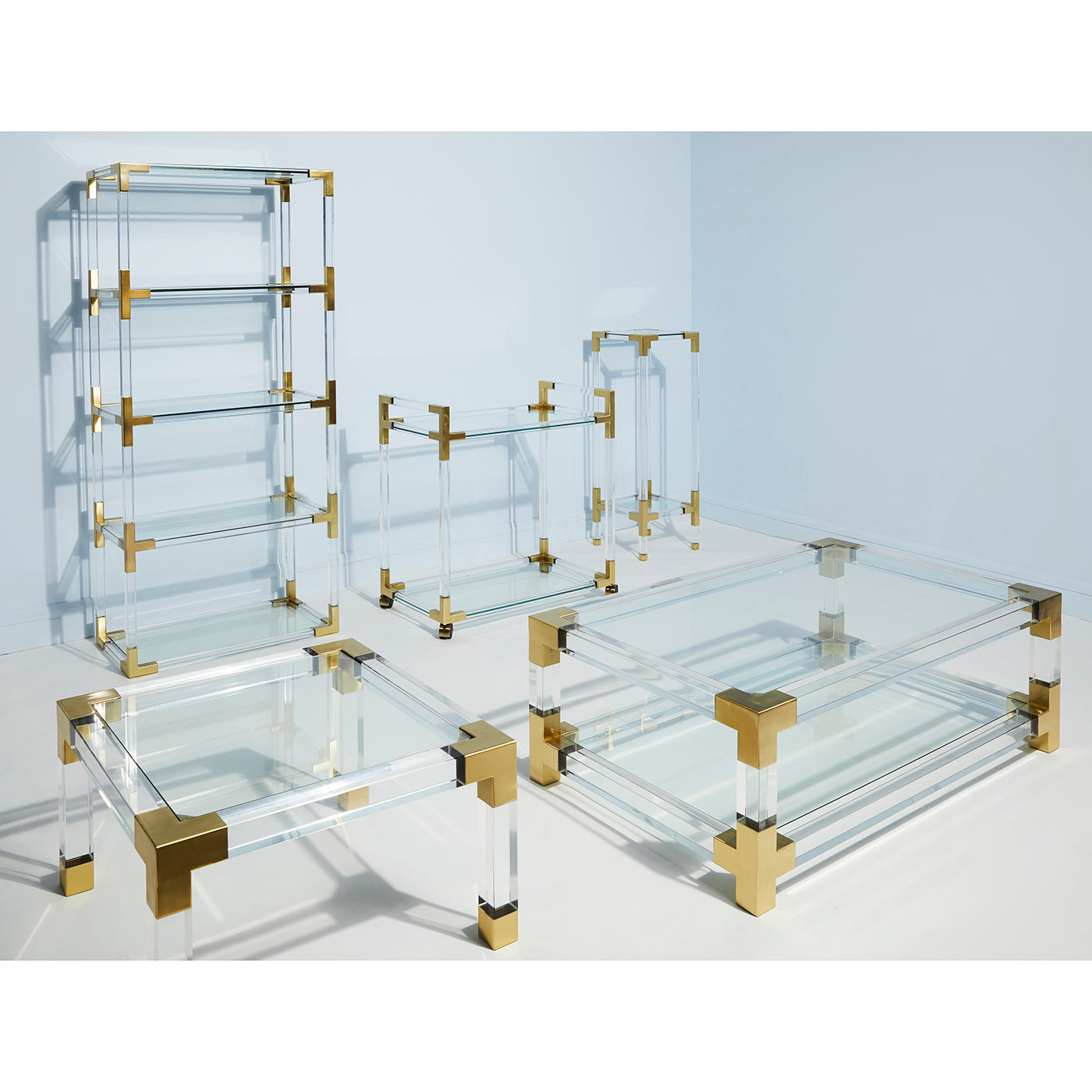 jacques brass furniture collection - styled view