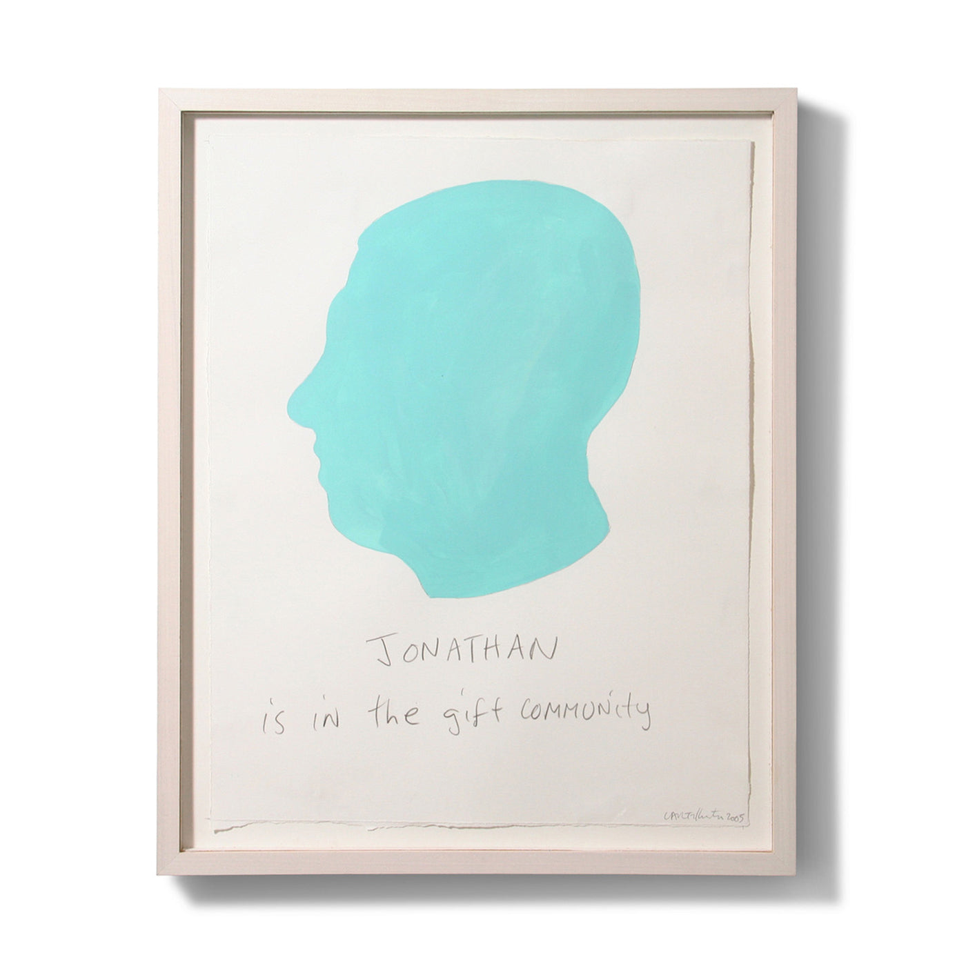 carter kustera custom silhouette and text portrait 19x15 light blue jonathan - front view