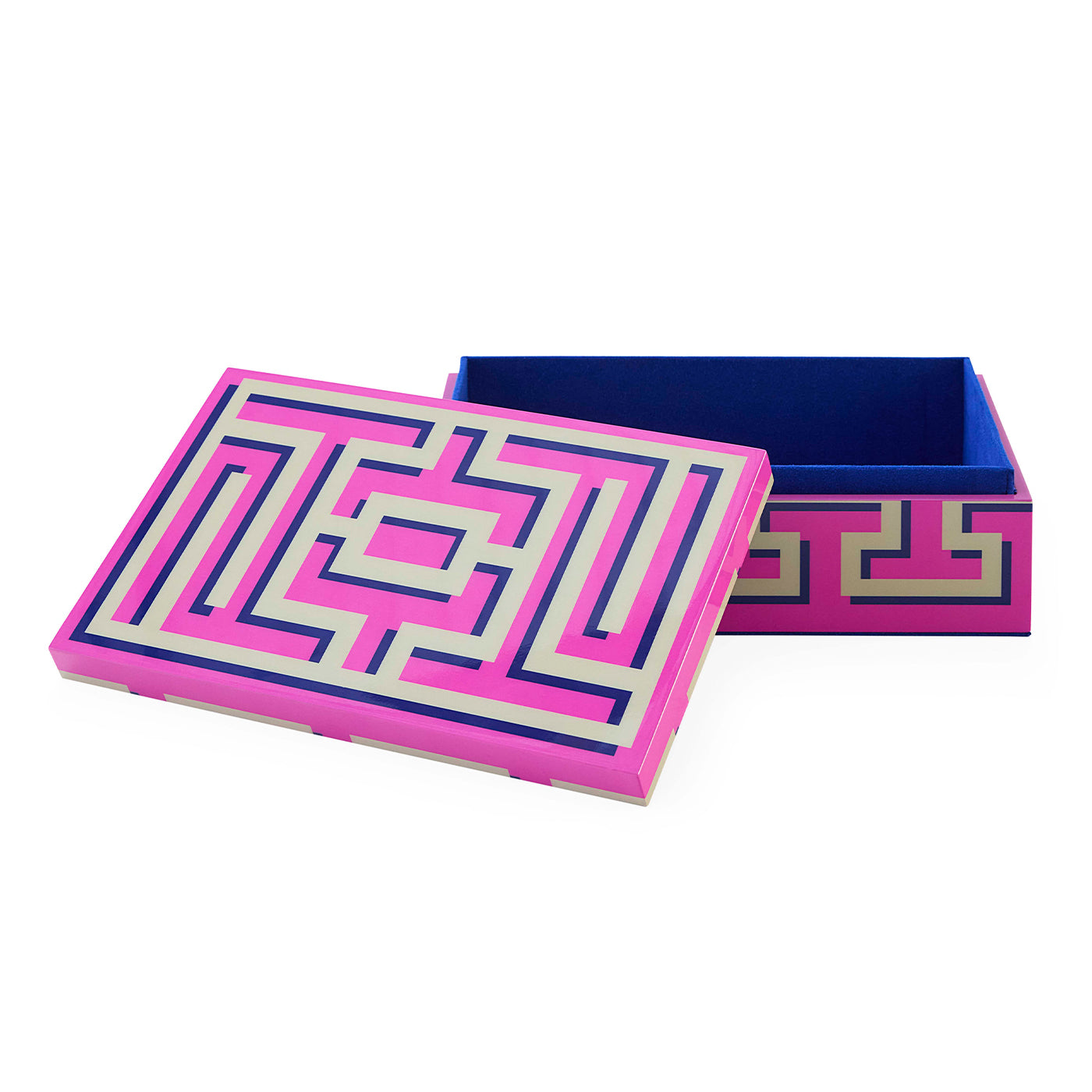 Labyrinth Medium Lacquer Box - opened view