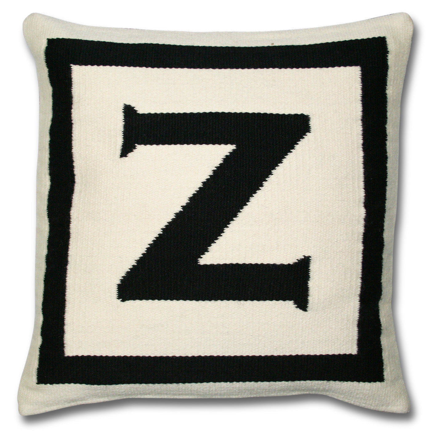 Reversible Letter Throw Pillow