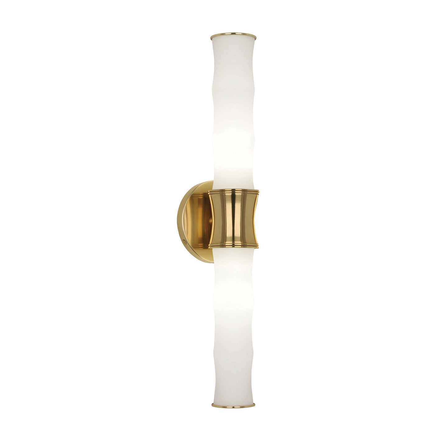 Meurice Bamboo End on End Bath Sconce - details view