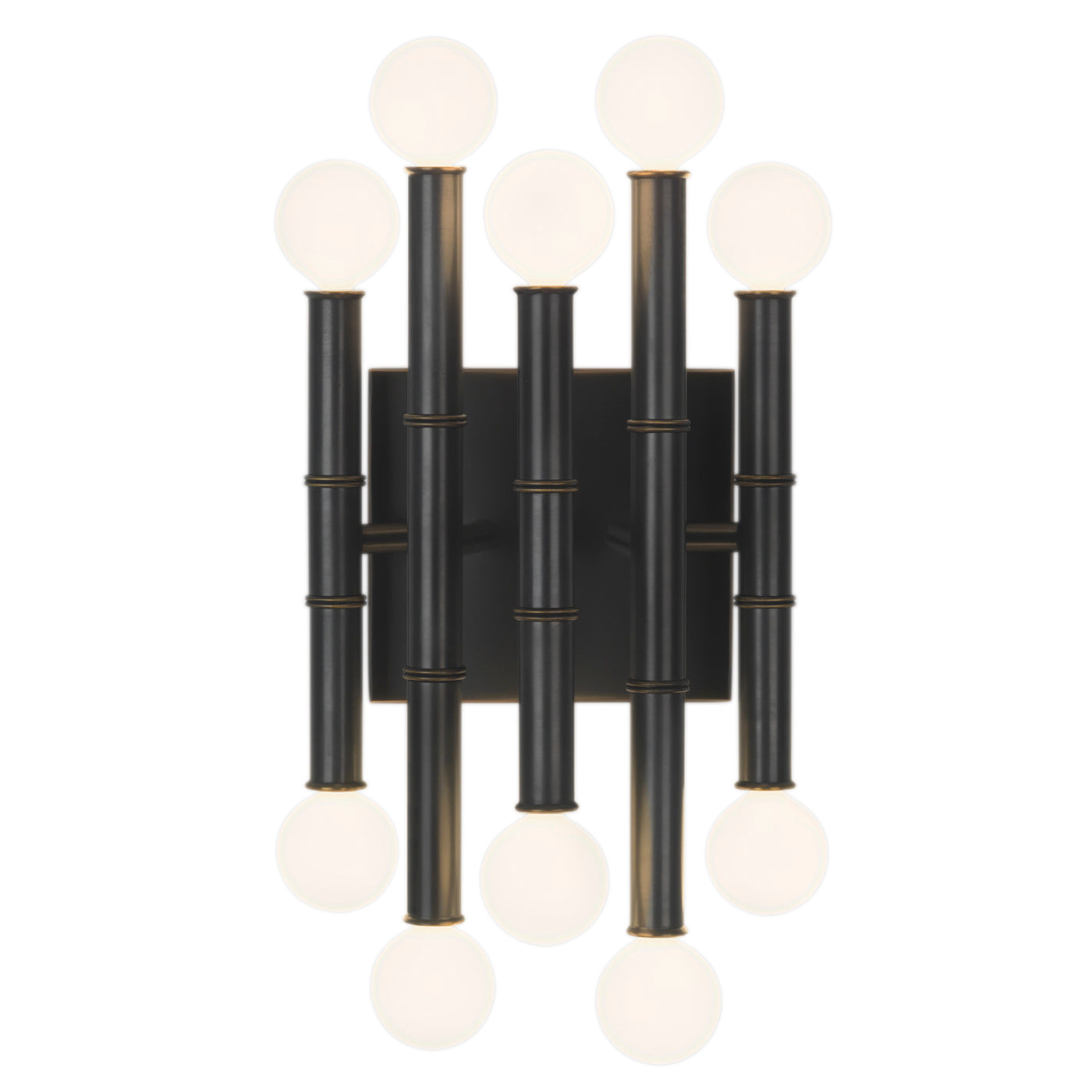meurice five-arm sconce bronze - front view