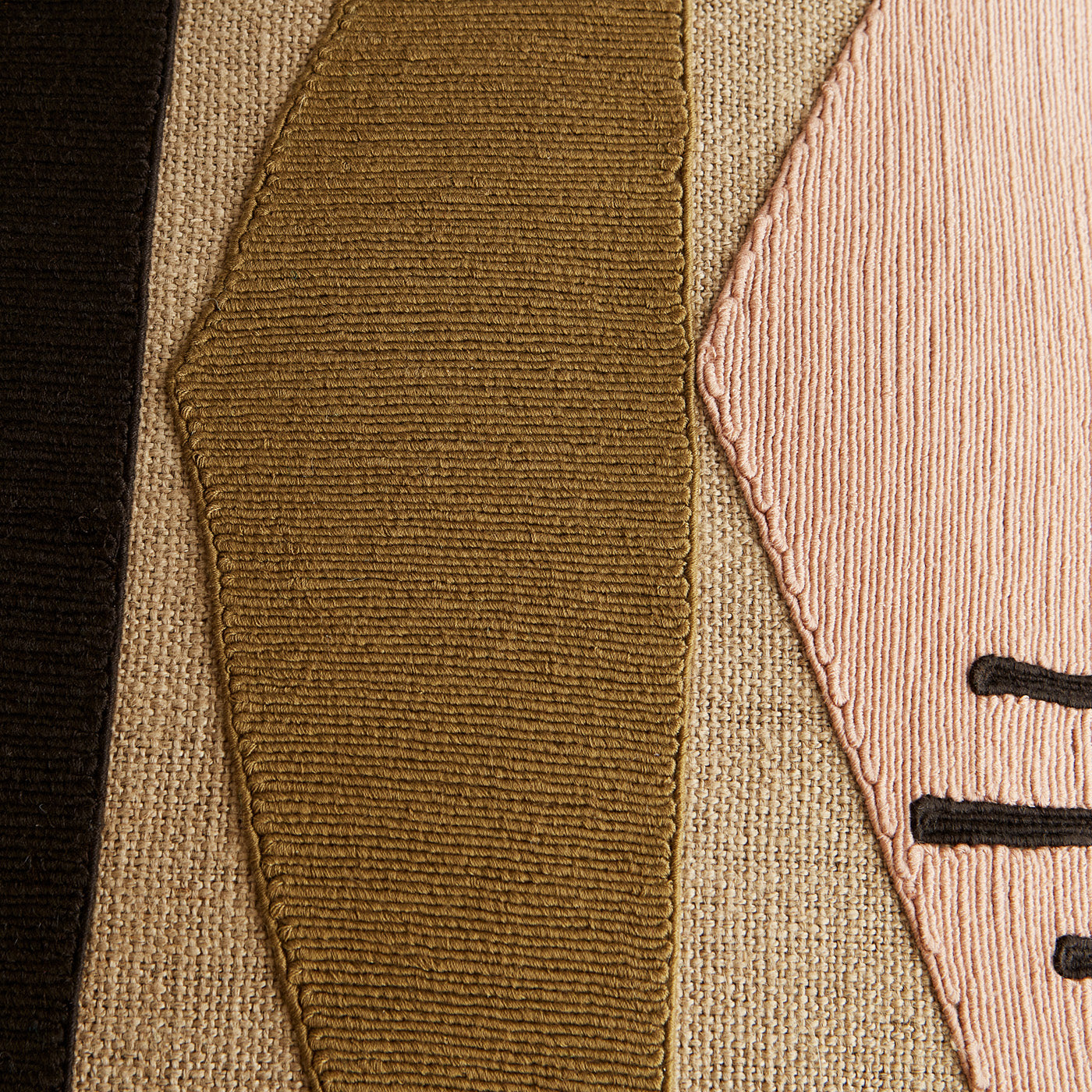 Monterey Triangles Pillow - Solid details view