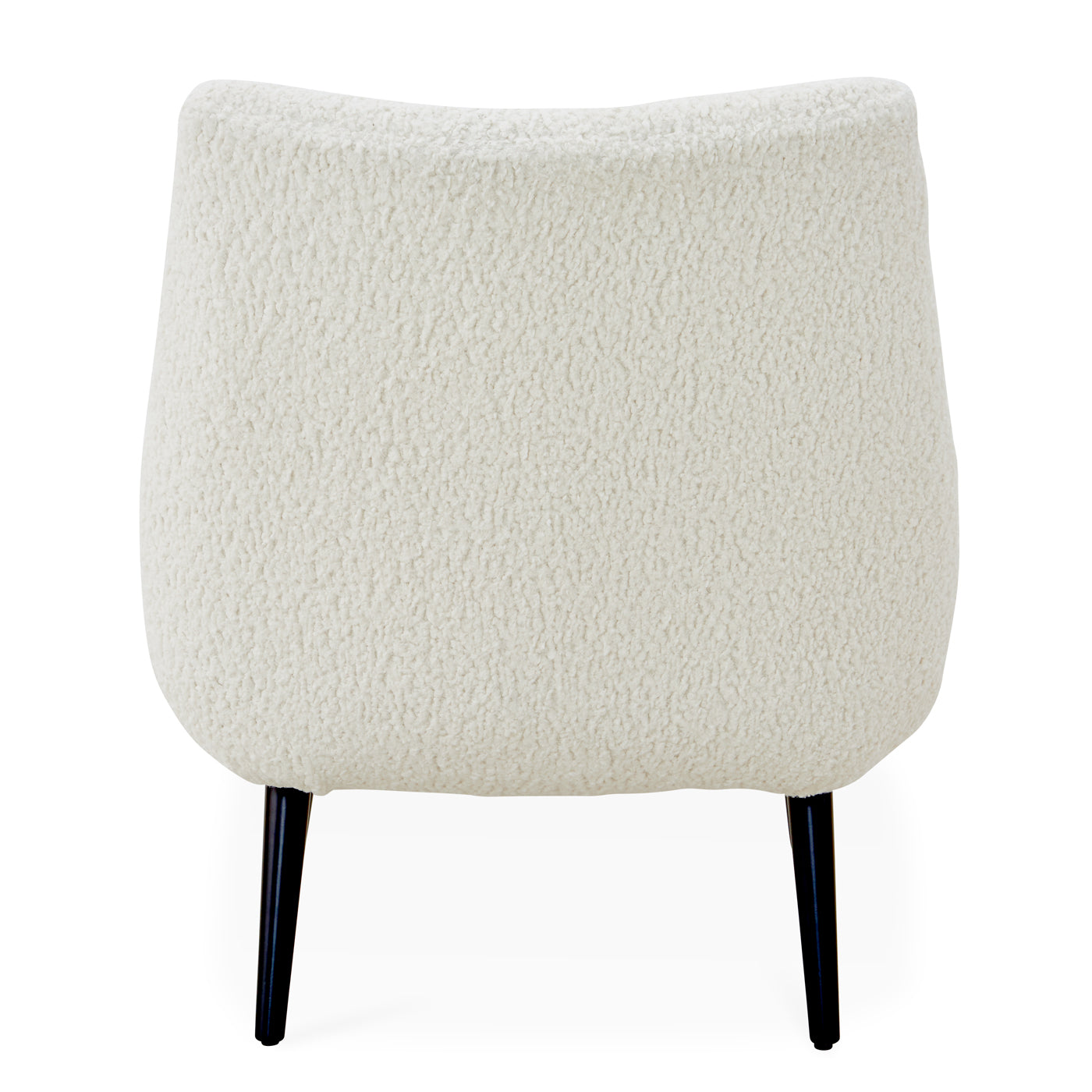 mrs. godfrey chair pecore natural boucle legs wenge wood - back view