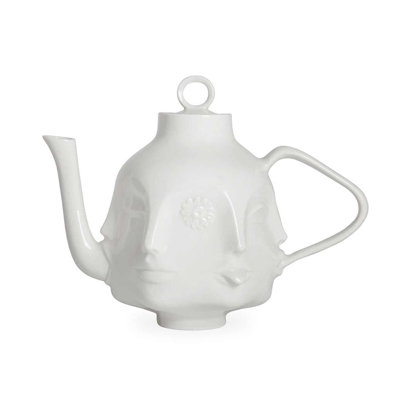 dora maar teapot porcelain white - styled view 1