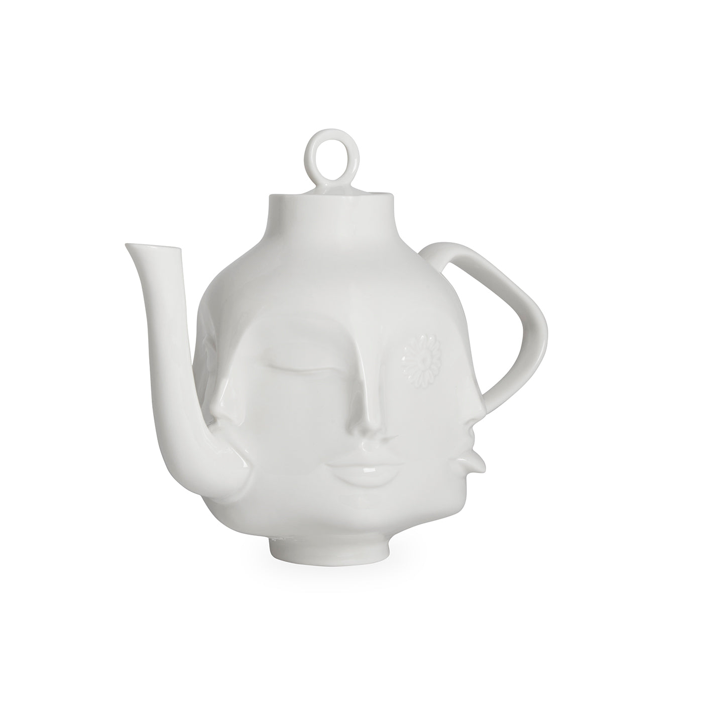 dora maar teapot porcelain white - angle view 1