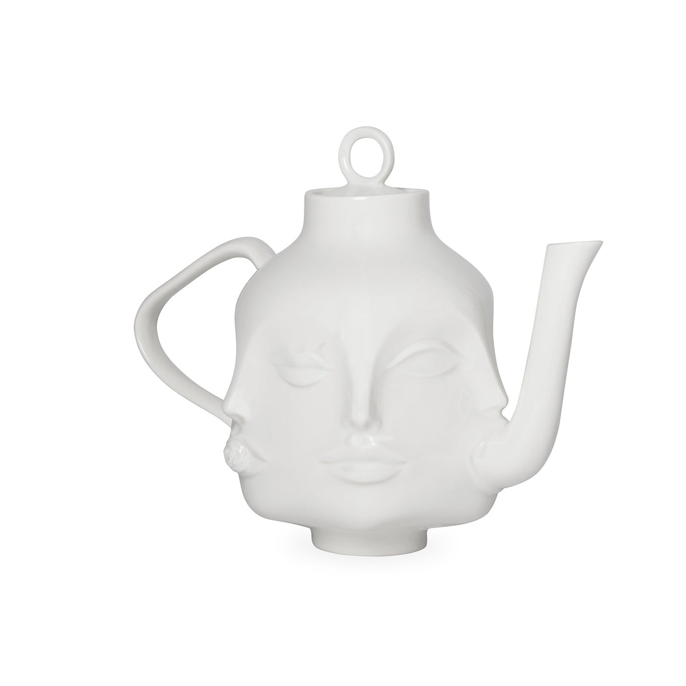 dora maar teapot porcelain white - angle view 2