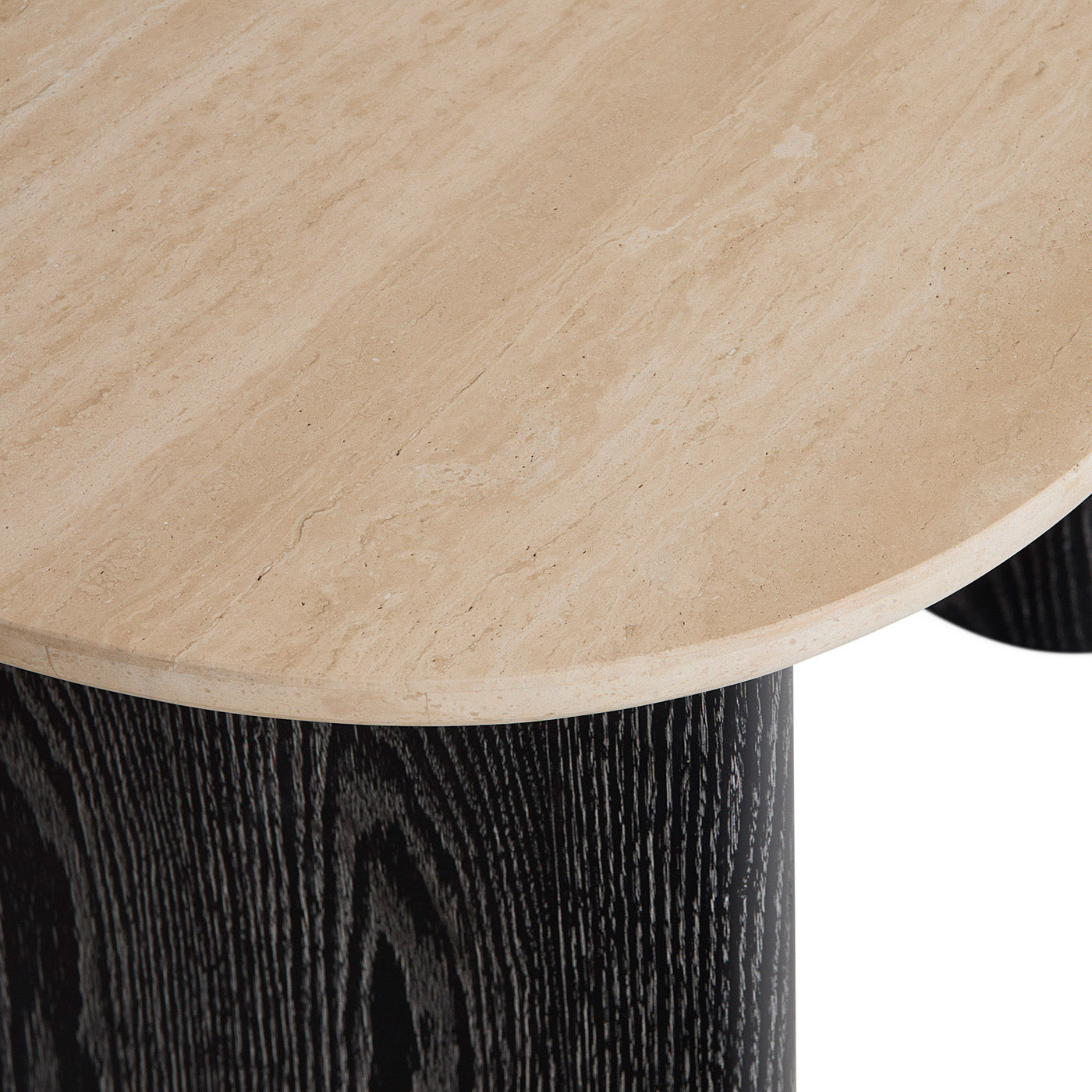Oeuf Travertine Desk - details view
