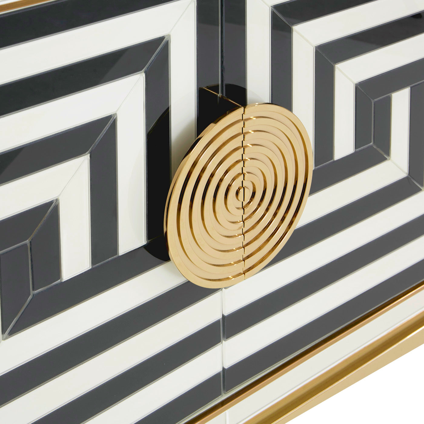 op art credenza - details view