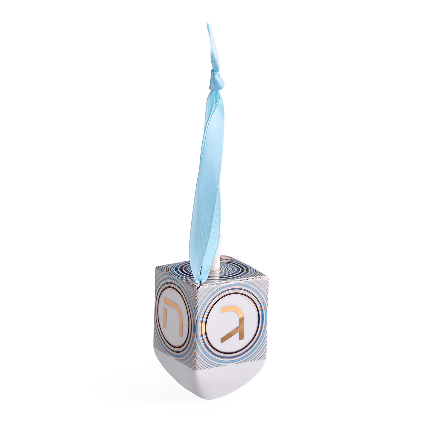 Dreidel Ornament - angle view