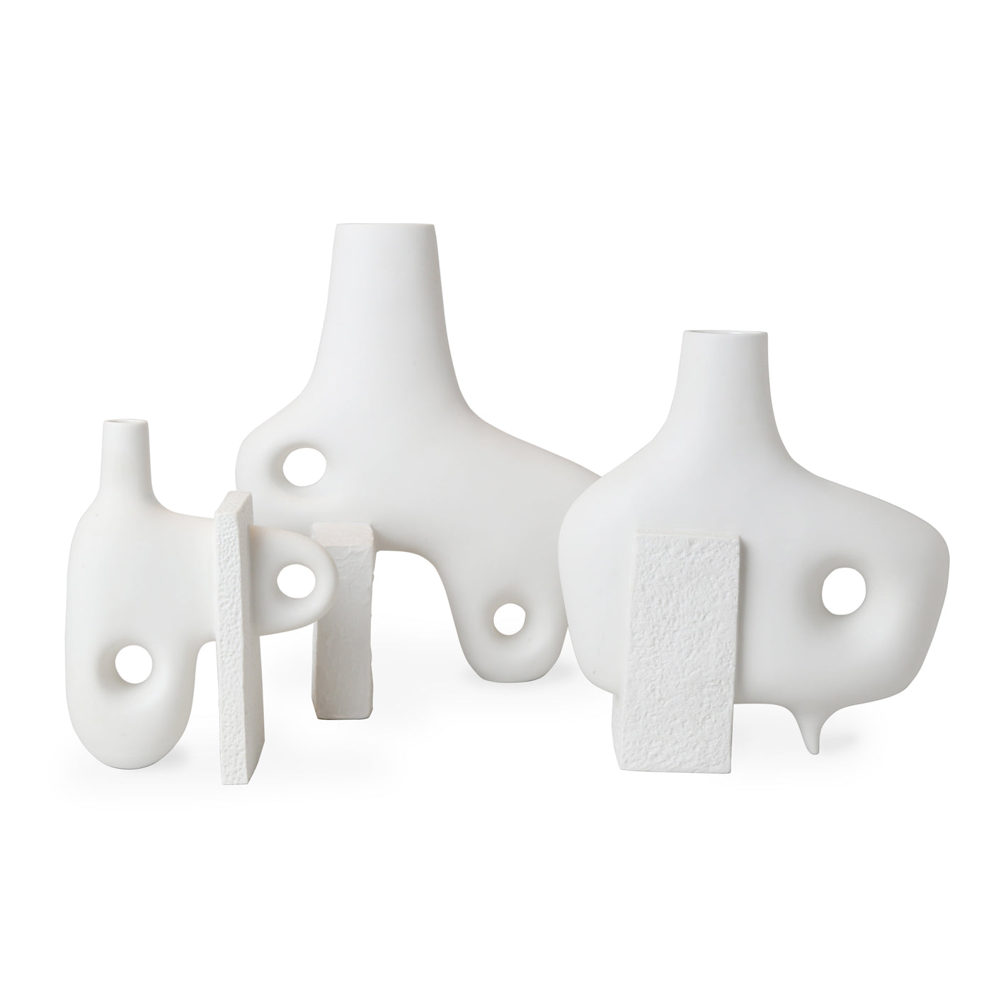 paradox vase matte porcelain white - group view