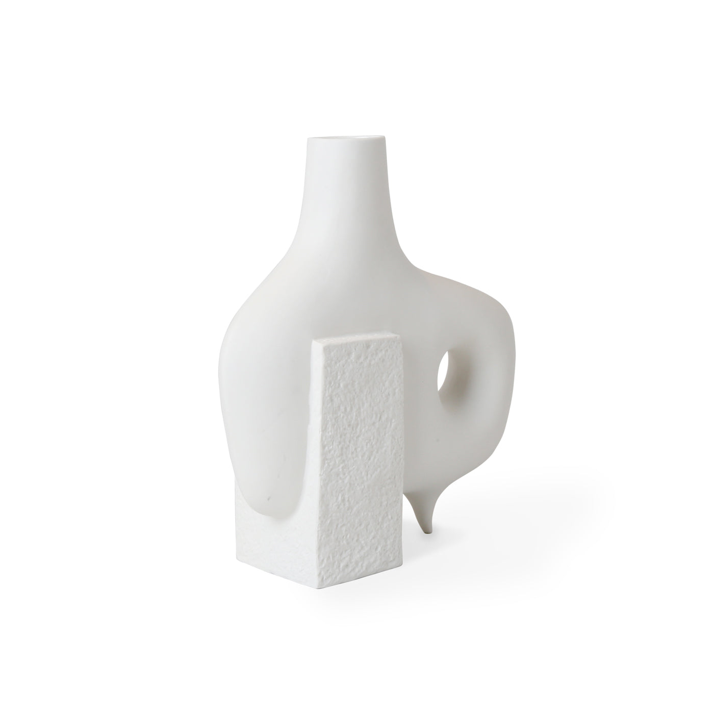 medium paradox vase matte porcelain white - view 4