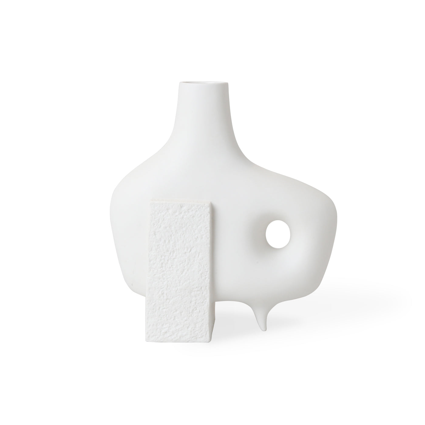 medium paradox vase matte porcelain white - view 5