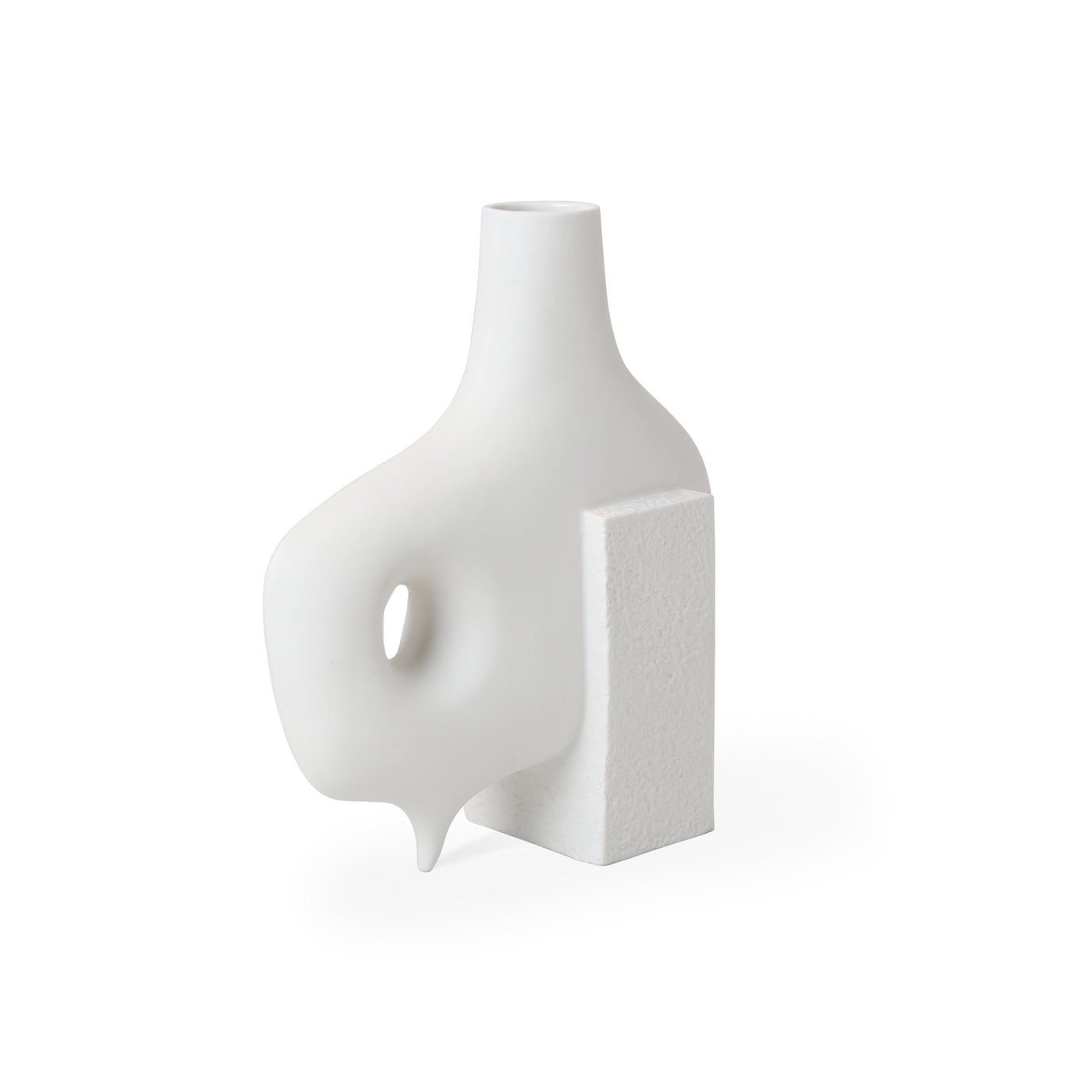 medium paradox vase matte porcelain white - view 8