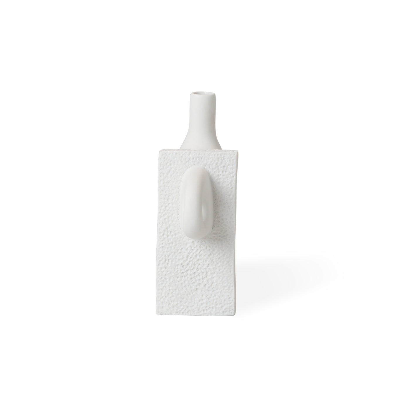 small paradox vase matte porcelain white - angle other side view