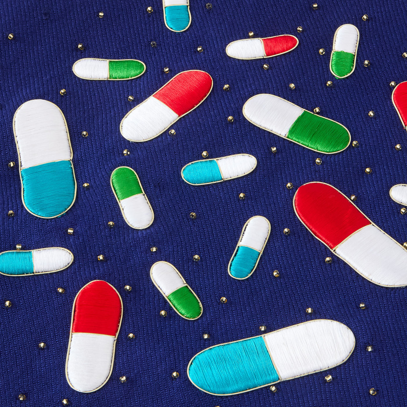 Pills Embellished Throw - details view