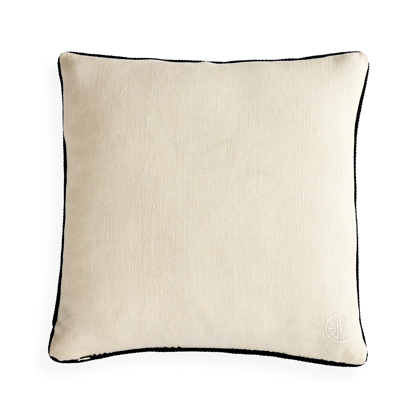 Pompidou B&W Half Circles Pillow - back view